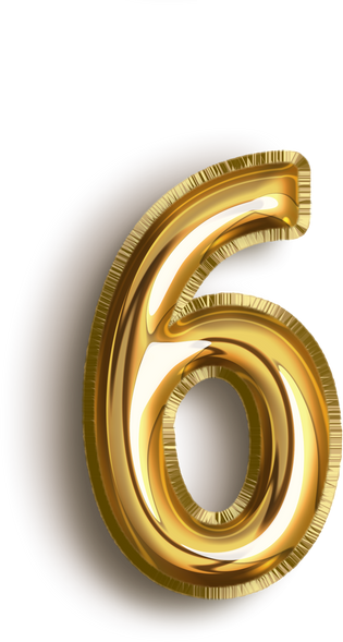 数字气球6字体设计